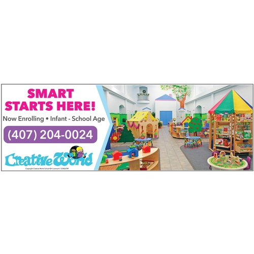 SMART STARTS HERE (All States) Banner - 42in. x 120in.