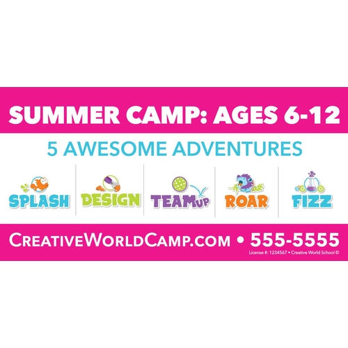 CAMPTASTIC Themes Banner - 48in. x 96in.