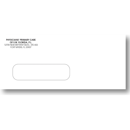 #10 Accounting Left Side Window Envelopes
